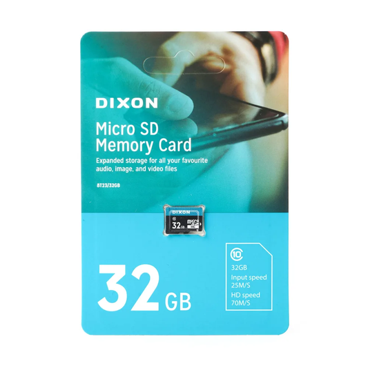 DIXON High-Speed microSDXC™ Memory Card – 32GB / 64GB